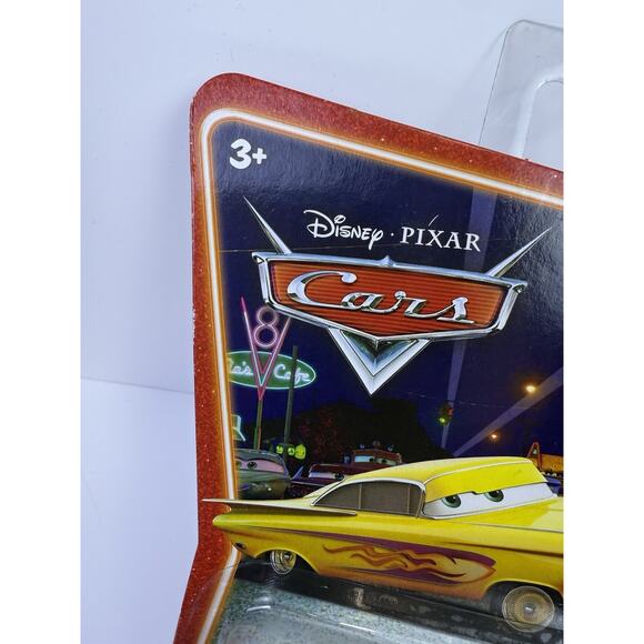 NIB Disney Pixar Cars Supercharged Yellow Ramone With Flames 1:55 Diecast Car - Picture 2 of 8